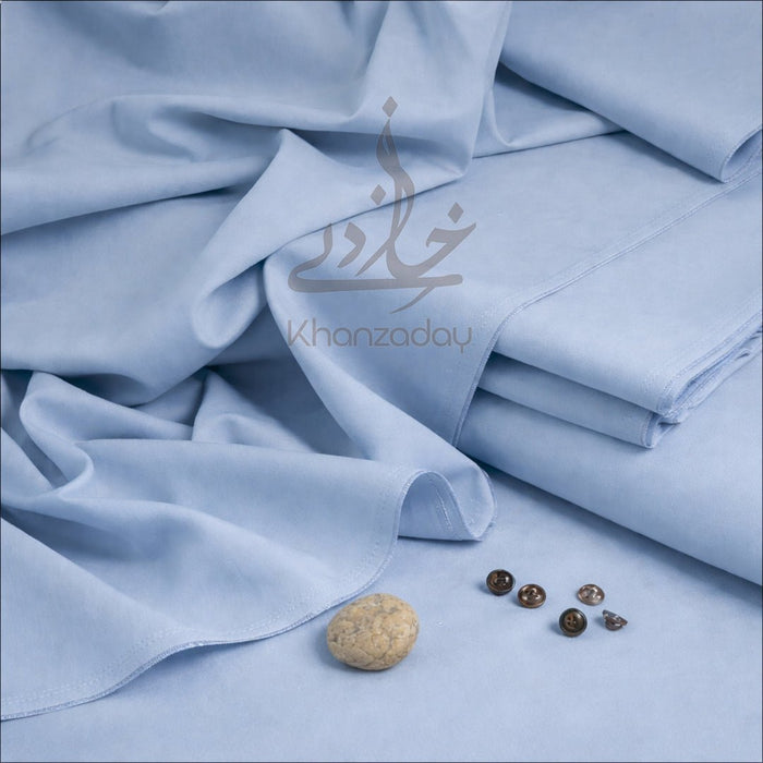 Unstitched Premium Wash & Wear Men’s Suit - Blue - Khanzaday