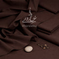 Unstitched Premium Wash & Wear Men’s Suit - Chocolate Brown - Khanzaday