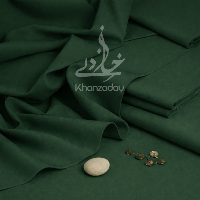 Unstitched Premium Wash & Wear Men’s Suit - Emerald - Khanzaday