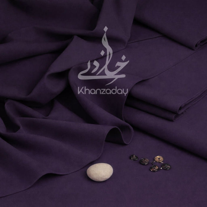 Unstitched Premium Wash & Wear Men’s Suit - Purple - Khanzaday