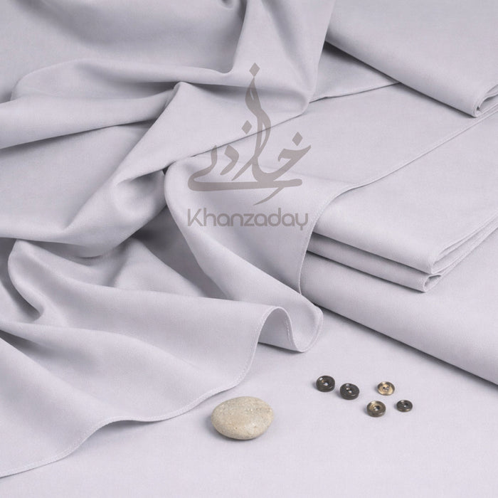 Unstitched Premium Wash & Wear Men’s Suit - Silver - Khanzaday